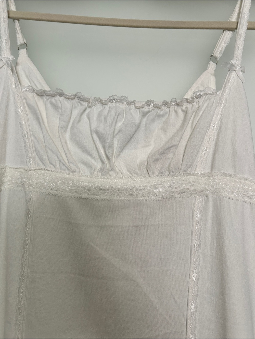 UNIF Moonflower off white lace linen blend midi dress small - Picture 5 of 8